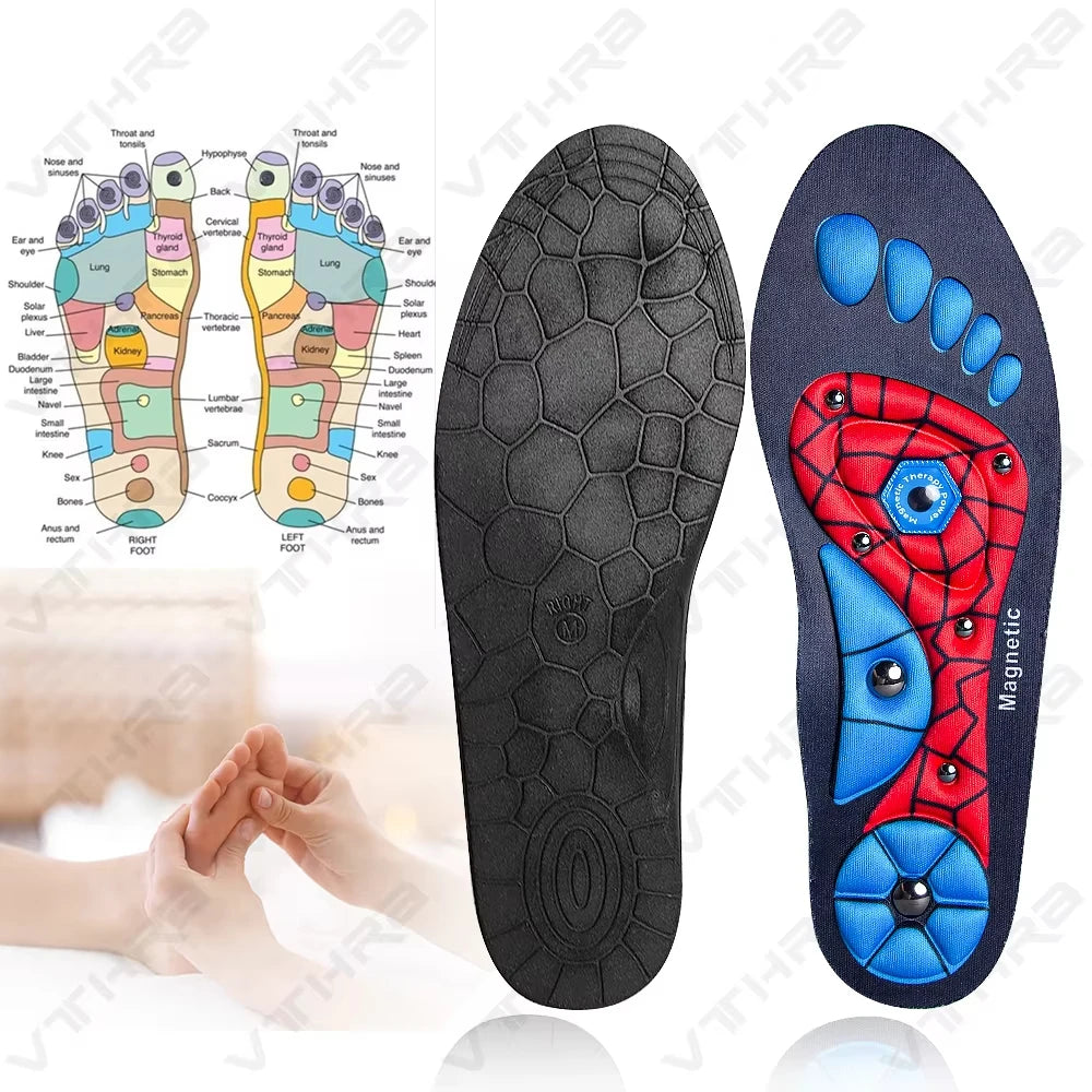 Therapy Sports Insoles Massage Medical Magnetic Foot Weight Loss Slimming Acupressure Insole Anti-Fatigue Health Care Shoe Pads
